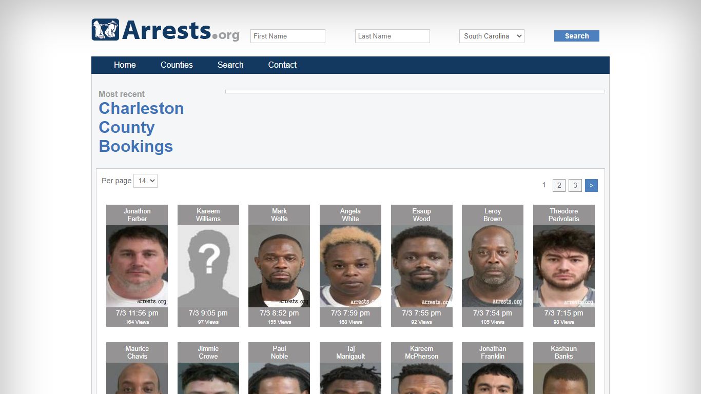 Charleston County Arrests and Inmate Search