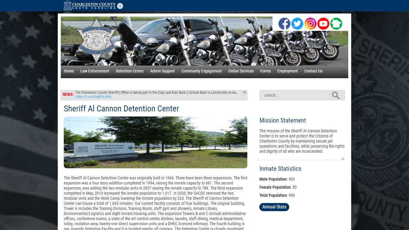 Sheriff Al Cannon Detention Center | Charleston County, SC