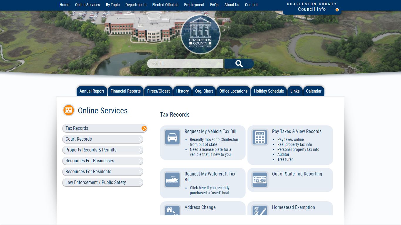 Online Services | Charleston County Government